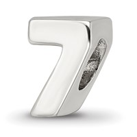 Sterling Silver Reflections Number 7 Bead view 1