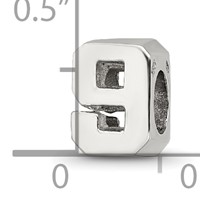 Sterling Silver Reflections Number 9 Bead view 4