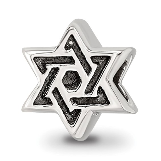 Sterling Silver Reflections Kids Star of David Bead