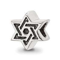 Sterling Silver Reflections Kids Star of David Bead view 1