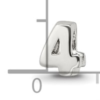 Sterling Silver Reflections Kids Number 4 Bead view 4
