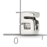 Sterling Silver Reflections Kids Number 5 Bead view 4