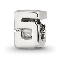Sterling Silver Reflections Kids Number 5 Bead view 1