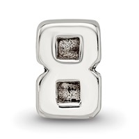 Sterling Silver Reflections Kids Number 8 Bead view 4