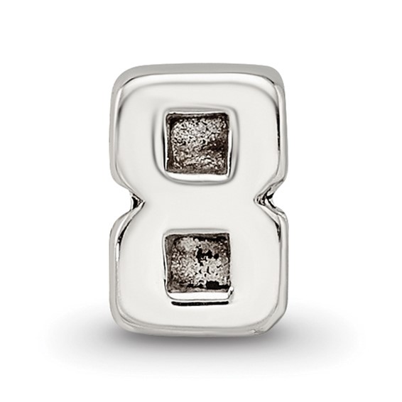 Sterling Silver Reflections Kids Number 8 Bead