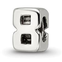 Sterling Silver Reflections Kids Number 8 Bead view 1