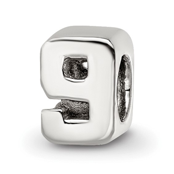 Sterling Silver Reflections Kids Number 9 Bead