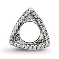Sterling Silver Reflections Anchor, Cross, Heart Trilogy Three Sided Bead view 2