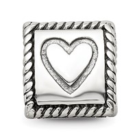 Sterling Silver Reflections Anchor, Cross, Heart Trilogy Three Sided Bead view 5