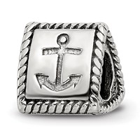 Sterling Silver Reflections Anchor, Cross, Heart Trilogy Three Sided Bead view 1