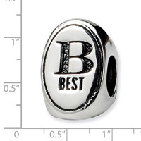 Sterling Silver Reflections Best Friend Trilogy Oval Bead view 3