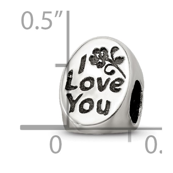 Sterling Silver Reflections #1 Mom Trilogy Oval Bead