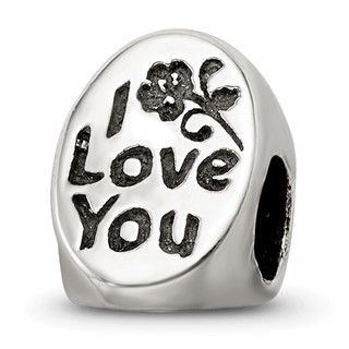 Sterling Silver Reflections #1 Mom Trilogy Oval Bead