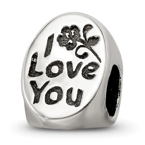 Sterling Silver Reflections #1 Mom Trilogy Oval Bead