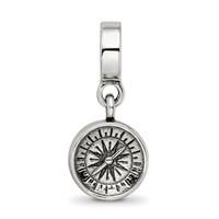 Sterling Silver Reflections Compass Dangle Bead view 4