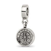 Sterling Silver Reflections Compass Dangle Bead view 5