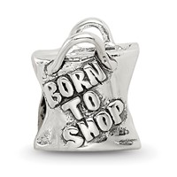 Sterling Silver Reflections Born to Shop Bead view 3