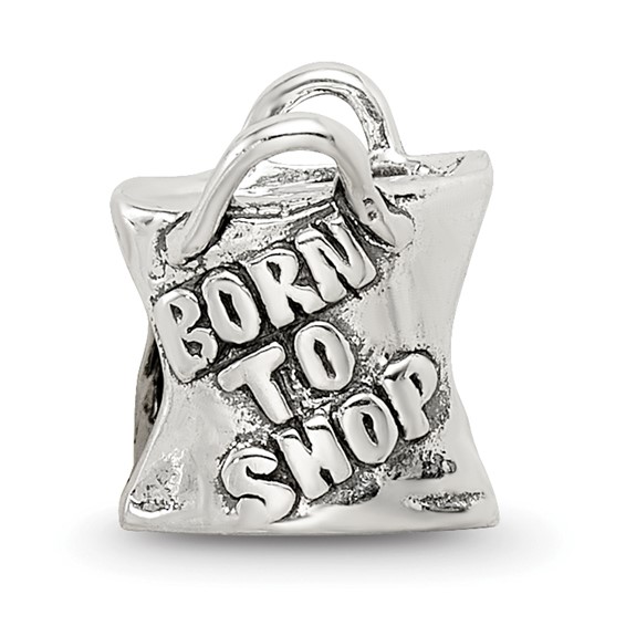 Sterling Silver Reflections Born To Shop Bead