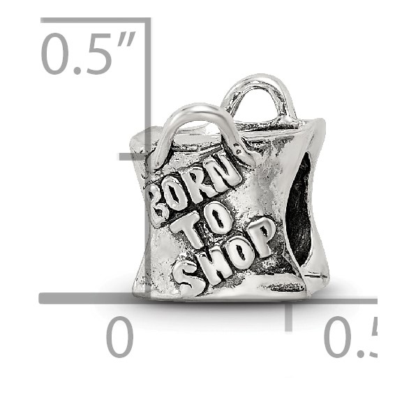 Sterling Silver Reflections Born To Shop Bead