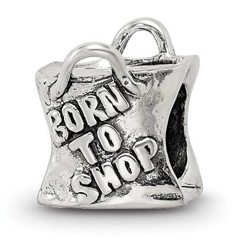 Sterling Silver Reflections Born to Shop Bead