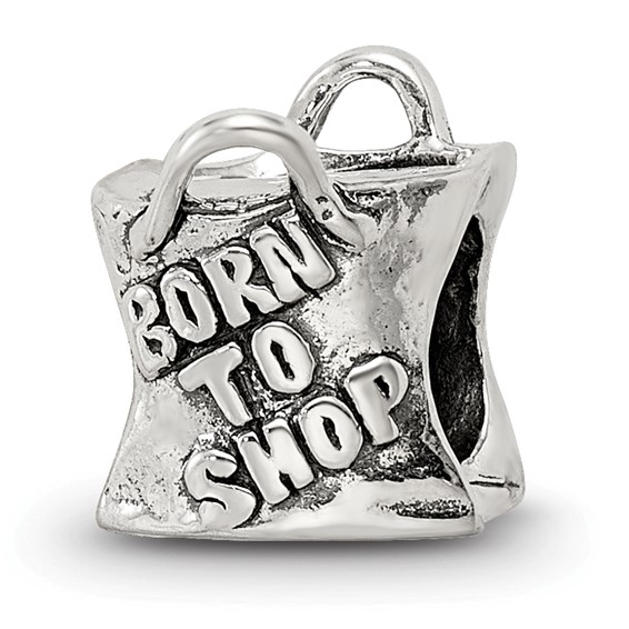 Sterling Silver Reflections Born To Shop Bead