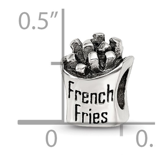 Sterling Silver Reflections French Fries Bead