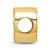 Sterling Silver Gold-plated Reflections Mom Heart Bead view 2