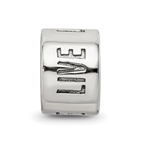 Sterling Silver Reflections Live Laugh Love Spacer Bead view 3