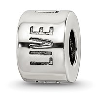 Sterling Silver Reflections Live Laugh Love Spacer Bead view 1