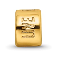 Sterling Silver Gold-plated Reflections Live Laugh Love Spacer Bead view 3