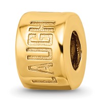 Sterling Silver Gold-plated Reflections Live Laugh Love Spacer Bead view 4