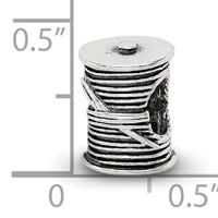 Sterling Silver Reflections Thread & Needle Bead view 5