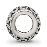 Sterling Silver Reflections Scroll & Dots Bali Bead view 2