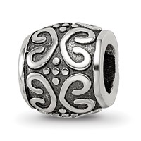 Sterling Silver Reflections Scroll & Dots Bali Bead view 1