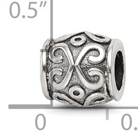 Sterling Silver Reflections Scroll Bali Bead view 4