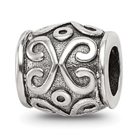 Sterling Silver Reflections Scroll Bali Bead view 1