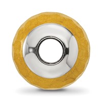 Sterling Silver Reflections Yellow Quartz Stone Bead view 2