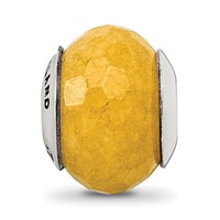 Sterling Silver Reflections Yellow Quartz Stone Bead view 5