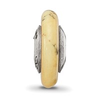 Sterling Silver Reflections Yellow Maganasite Stone Bead view 5