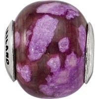 Sterling Silver Reflections Purple Magnesite Stone Bead view 4