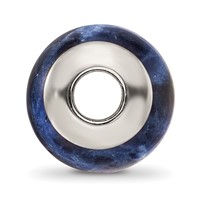 Sterling Silver Reflections Sodalite Stone Bead view 2