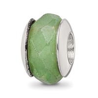 Sterling Silver Reflections Aventurine Stone Bead view 1
