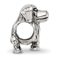 Sterling Silver Reflections Golden Retriever Bead view 2