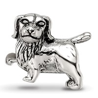 Sterling Silver Reflections Golden Retriever Bead view 3