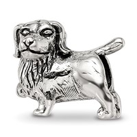 Sterling Silver Reflections Golden Retriever Bead view 1