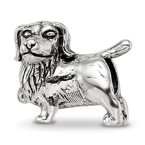 Sterling Silver Reflections Golden Retriever Bead