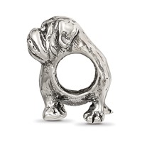 Sterling Silver Reflections Pug Bead view 2