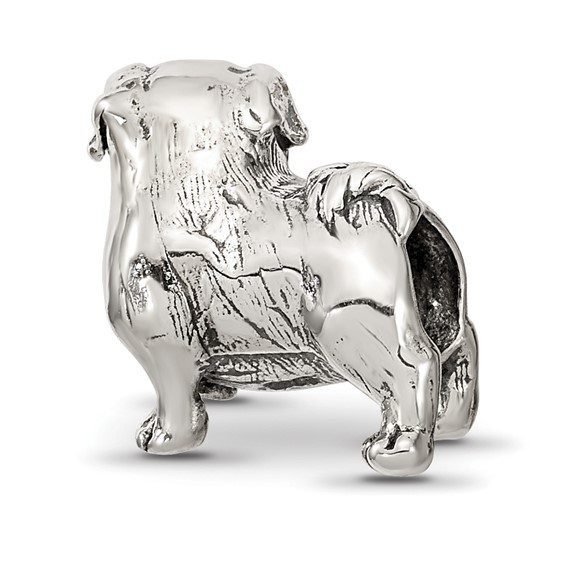 Sterling Silver Reflections Pug Bead
