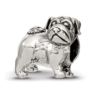 Sterling Silver Reflections Pug Bead