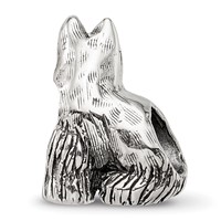 Sterling Silver Reflections Miniature Schnauzer Bead view 5